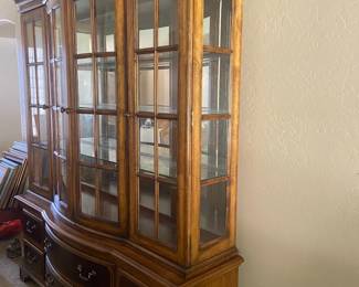 Cherry Wood China Cabinet From Alexander Julian 