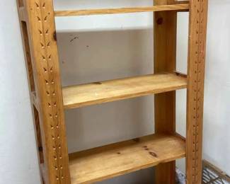 Rustic Five Shelf Storage Shelf