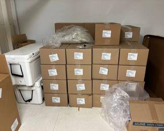 boxes of 1.5 L pouches.  could be used for Art!