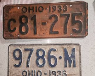 Vintage License Plates!