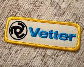 Vtg. Vetter Motorcycle Biker Embroidered Sew On Patch 