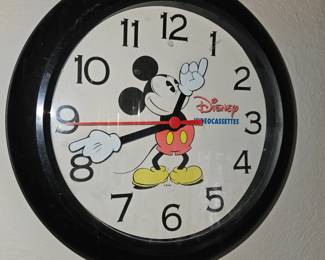Disney Video Cassettes Mickey Mouse Clock!
