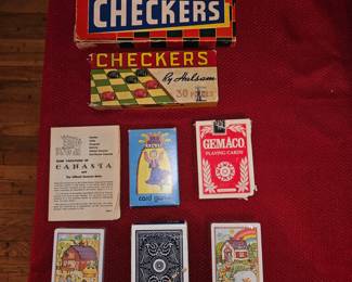 Vtg Ralson Wooden Checkers, Vtg Hal-Sam USA Wooden Checkers, Etc!
