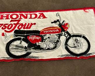 Vtg. 1970s Honda 750 Four Embroidered Motorcycle Patch