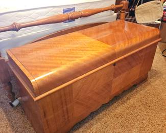 1950s Art Deco Lane Waterfall Cedar Chest!
