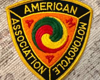 Vtg. AMA American Motorcycle Association Embroidered Patch