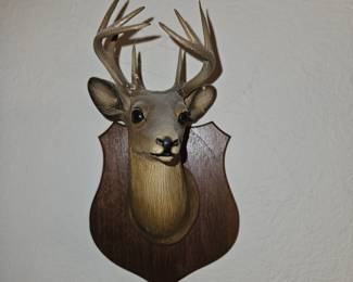 Vtg 1950 Orn-A-Craft Whitetail Small Faux Deer Mount!