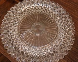 Vtg Anchor Hocking Waterford Waffle Round Platters!
