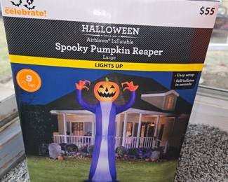 Spooky Pumpkin Reaper Inflatable!