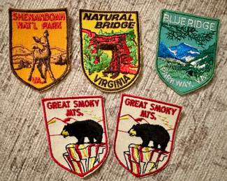 Lot of Vtg. Travel Souvenir Patches Embroidered Sew-On Badges!