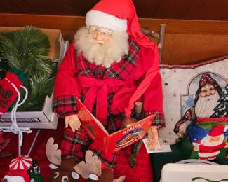 Kurt Adler “A Moment To Relax Sitting Santa!
