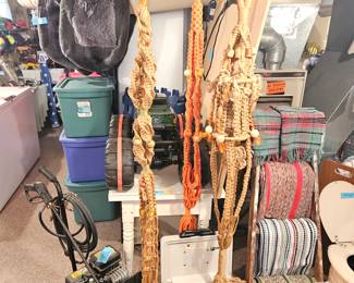 Vtg Jute Macrame Plant Hangers!
