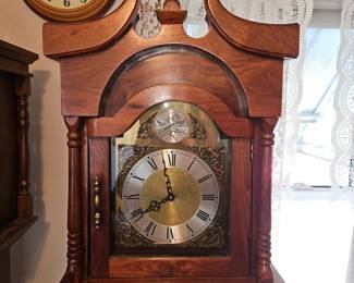 Emperor Clock Weight Driven Tempus Fugit Grandfather Clock!

