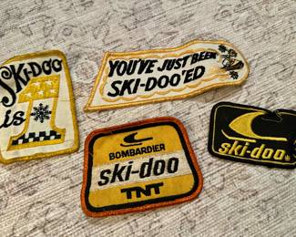 Vtg. Assorted Bombardier Ski-Doo TNT Embroidered Patches