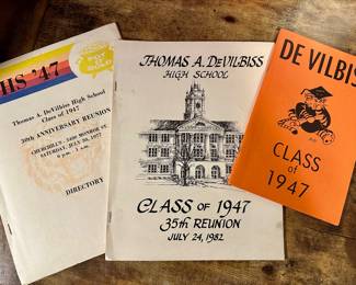 Vtg. DeVilbiss High School Class of 1947 Memorabilia Documents