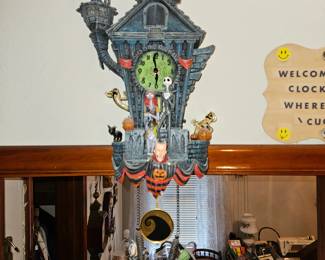 Bradford Exchange Disney Tim Burton's The Night Before Christmas Cuckoo Clock w/COA #C3595!
