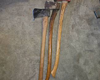 Vintage Axes w/Wood Handles!