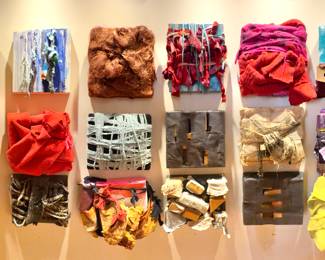 Mixed Media Sculpture Wall Art by Diane Cooper  (18 Pieces - 12" x 12" Panels) $2800 Each (10 lbs)