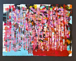 Abstract Painting on Arches Paper (22.5”h x 30”w) $300 (2 lb)