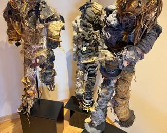 Diane Cooper Figural Sculptures with Pedestal (20”w x 20”d x 64”h) $30,000 each (50 lbs)