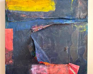 Mixed Media and Canvas by Diane Cooper (40”h x 40”w x 4”d) $3000 (25 lb)