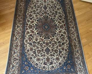 Hand Knotted Nain Carpet With Silk high density 82” x 48” $600 Aprox 15lb
