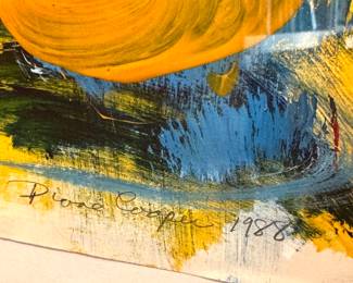Acrylic on Paper by Diane Cooper (27”w x 36”h) $2000 (25 lb)