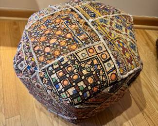 Rug and Carpet Hexagon Pouf Footstools (18”w x 13”h) $150 each (20 lb)