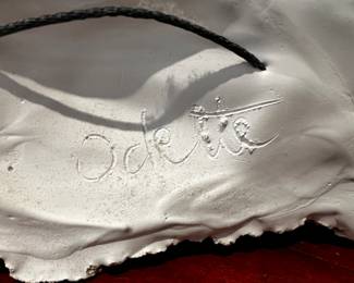 Sand mixture sculpture Sand Castle signed Odette 9”w  x 6”h  x 2.5”h
$ 200
Aprox weight 3 lb