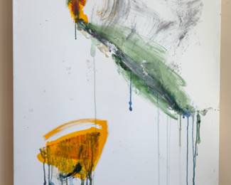Mixed Media and Canvas by Diane Cooper (48”h x 36”w x 2”d) $500 (15 lb)