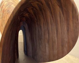 Handcrafted Wood Sculpture (15”h x 29”w x 10”d) $1000 (40 lbs)