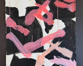 Abstract Painting on Arches Paper (30”h x 22w) $300 (2 lb)