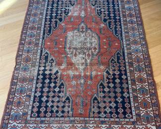 Vintage Persian Mazlaghan wool rug hand made
Closed knots
73” x 53”
Worn in places
$300
Aprox 15 lbs