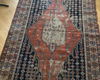 Vintage Persian Mazlaghan wool rug handmade cut pile 73“ x 53 wool $600 
Aprox 8 lb