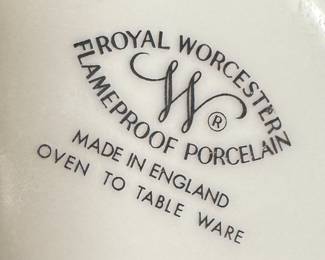 Royal Worcester Flameproof Porcelain Tableware Gold