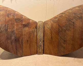 Handcrafted Wood Sculpture (15”h x 29”w x 10”d) $1000 (40 lbs)