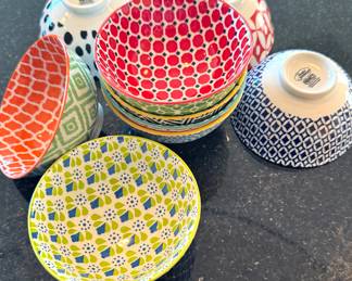 Certified International Chelsea" (9), Porcelain Bowls $50  4.75-inch  (5 lb) 