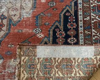 Vintage Persian Mazlaghan wool rug handmade cut pile 73“ x 53 wool $600 
Aprox 8 lb