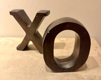 Vintage Heavy Metal XO Bookends $100 (5 lb)