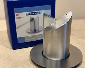 Tramontina Salt and Pepper Shakers NIB $40 (2 lb)