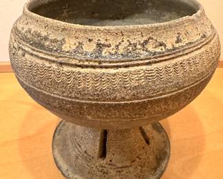 Neolithic Chinese Ceramic Vessel (7”h x 7”w x 7”d) $250 (5 lb)