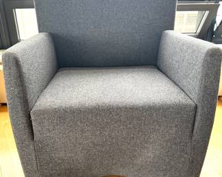 Baleri Italia Capri (2) Grey Armchairs (31”h x 25”w 22”d) $3,300 (50 lb)