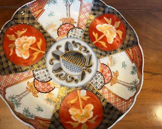 Antique Imari Japanese Plates 4pc 9”diameter  (12”w x 12”d) $250 (6 lb)
