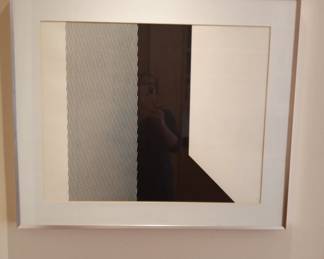 Framed Abstract Geometric Painting 
31.5 X 26.75- 20lb- $1200
