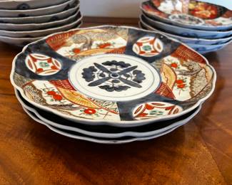 Imari 3 plates 