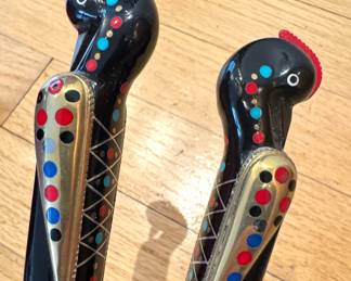 J&A Haddad Jezzine Fire Bird Serving Salad Spoon/Fork Set Inlay (12”w x 12”d) $75 (5 lb)