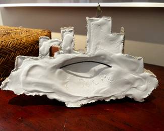 Sand mixture sculpture Sand Castle signed Odette 9”w  x 6”h  x 2.5”h
$ 200
Aprox weight 3 lb