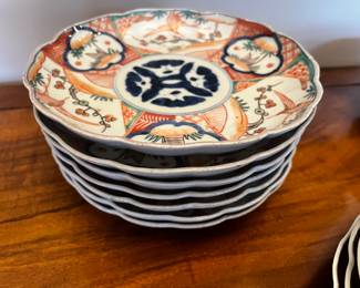 Imari 7 plates 