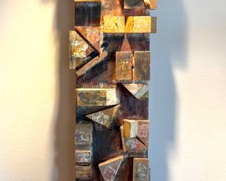Diane Cooper Mixed Media Wall Art
(46h x 9w x 8d) $15000 eacb (25 lb)