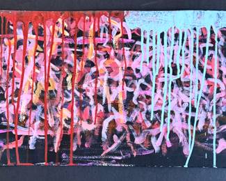 Abstract Painting on Arches Paper (12”h x 30”w) $200 (2 lb)
